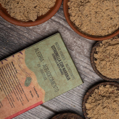 Incienso en Polvo Citronela & Naranja - Sagrada Madre