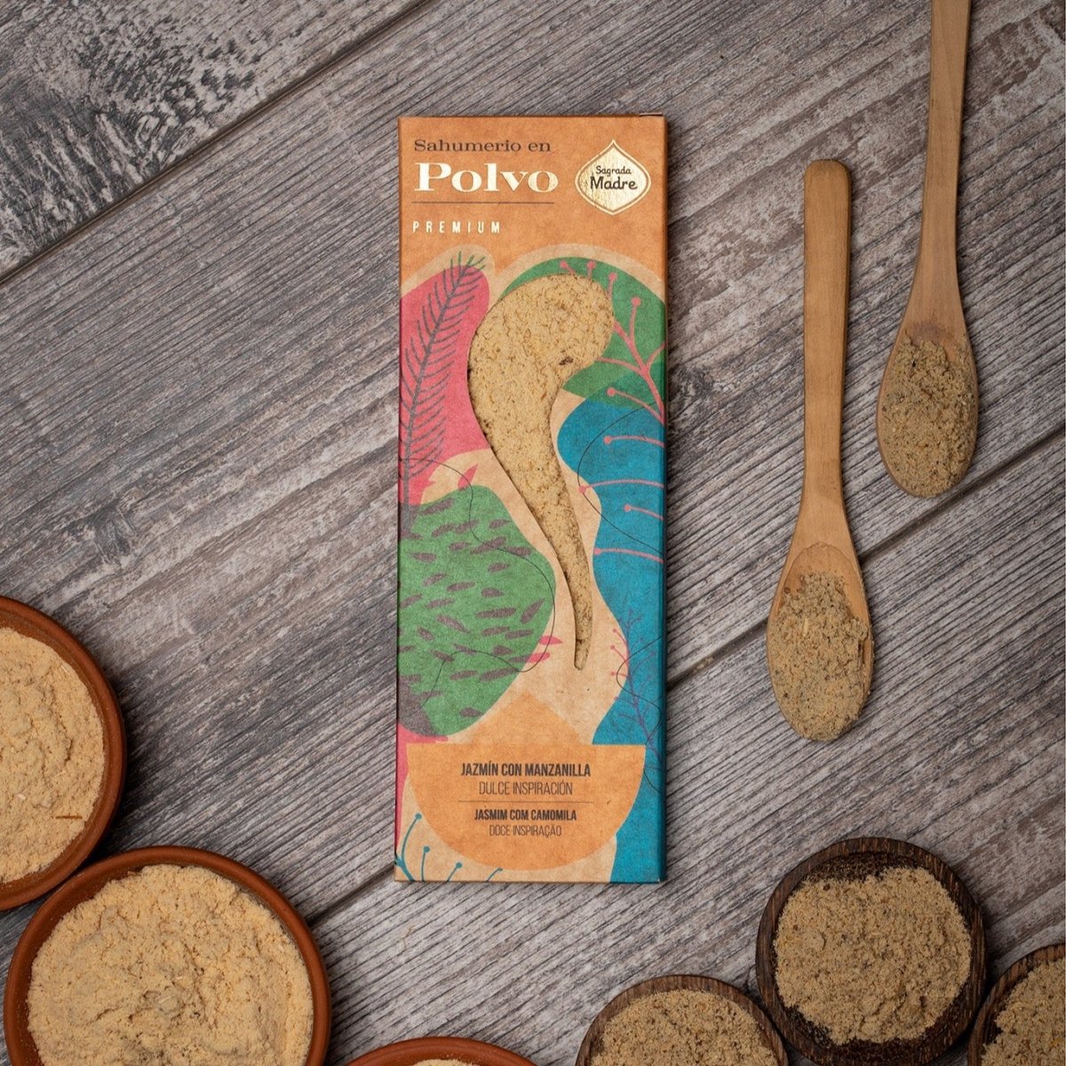 Incienso en Polvo Jazmín con Manzanilla - Sagrada Madre