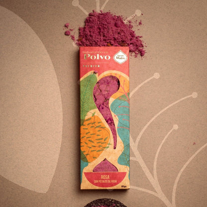 Incienso en Polvo Rosa con Pétalos - Sagrada Madre