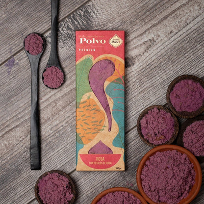 Incienso en Polvo Rosa con Pétalos - Sagrada Madre
