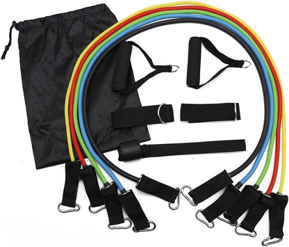 Kit de gomas elásticas de resistencia innovagizmo, varias bandas de colores con asas para entrenamiento físico en casa.