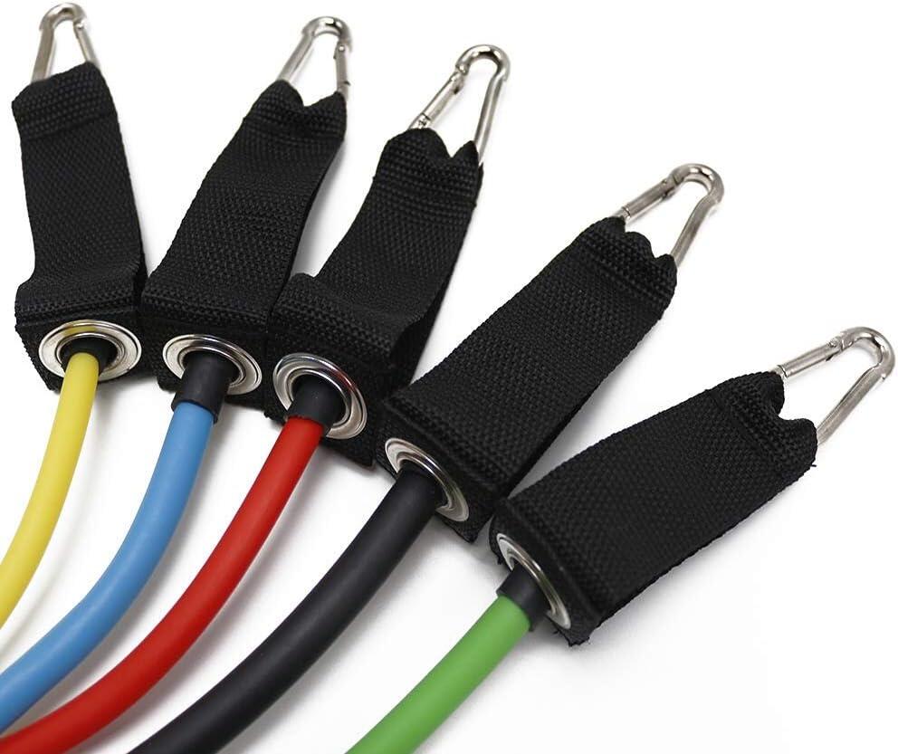 Kit de gomas elásticas de resistencia Innovagizmo, varias bandas de diferentes niveles de tensión para ejercicio y entrenamiento físico.