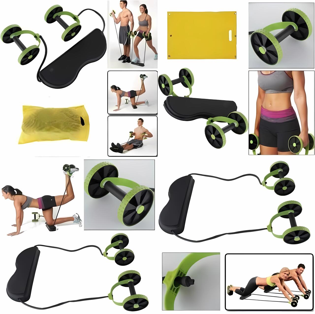 Kit multifuncional de fitness fullbody de innovagizmo, equipo de entrenamiento con pesas, bandas y accesorios para ejercicio completo.