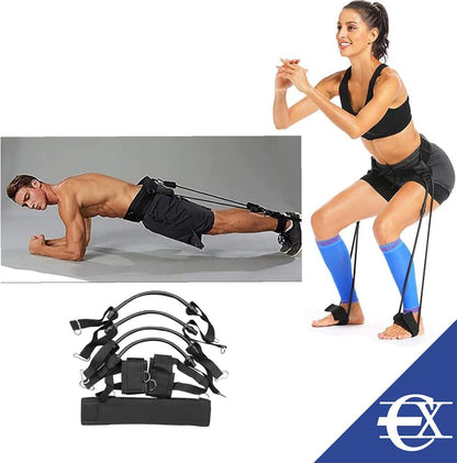 Kit vertical de gomas elásticas de resistencia para tren inferior de innovagizmo, conjunto de bandas de ejercicio para tonificar piernas