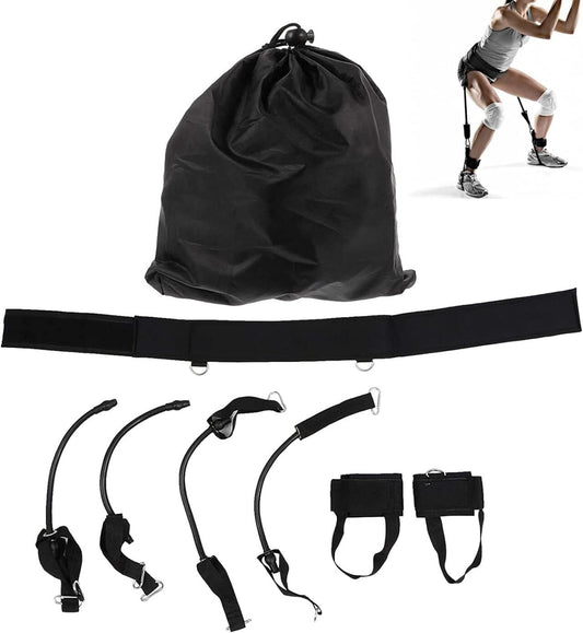Kit vertical de gomas elásticas de resistencia para tren inferior de la marca Innovagizmo, ideal para entrenamiento en casa.