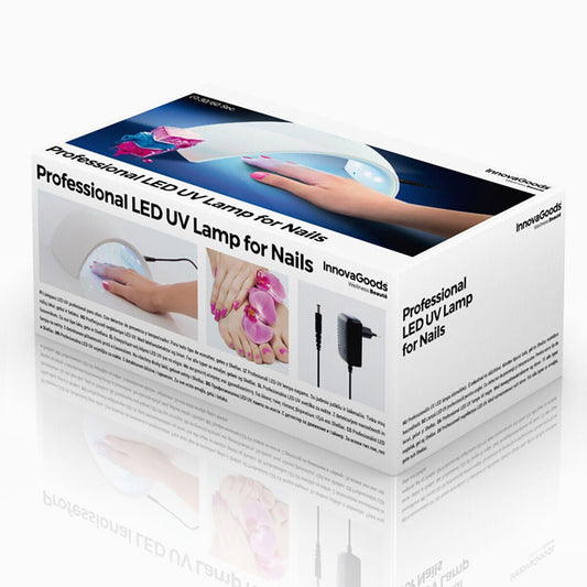 Lámpara LED UV profesional para uñas Innovagoods, luz brillante y compacta para secado rápido de esmaltes.