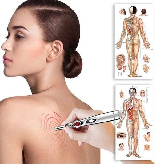 Lápiz de masaje de acupuntura innovagizmo.com, herramienta portátil para terapia de acupuntura y relajación muscular.