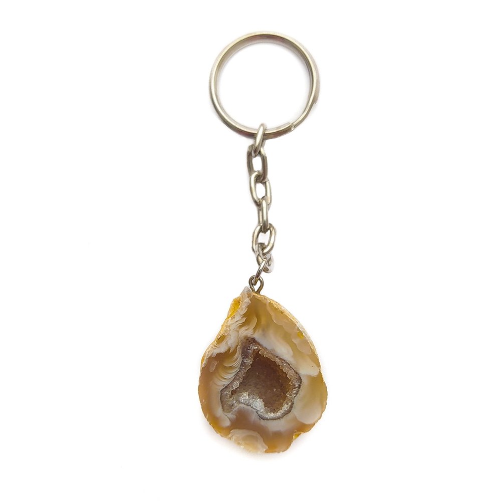 Llavero Geoda de Ágata