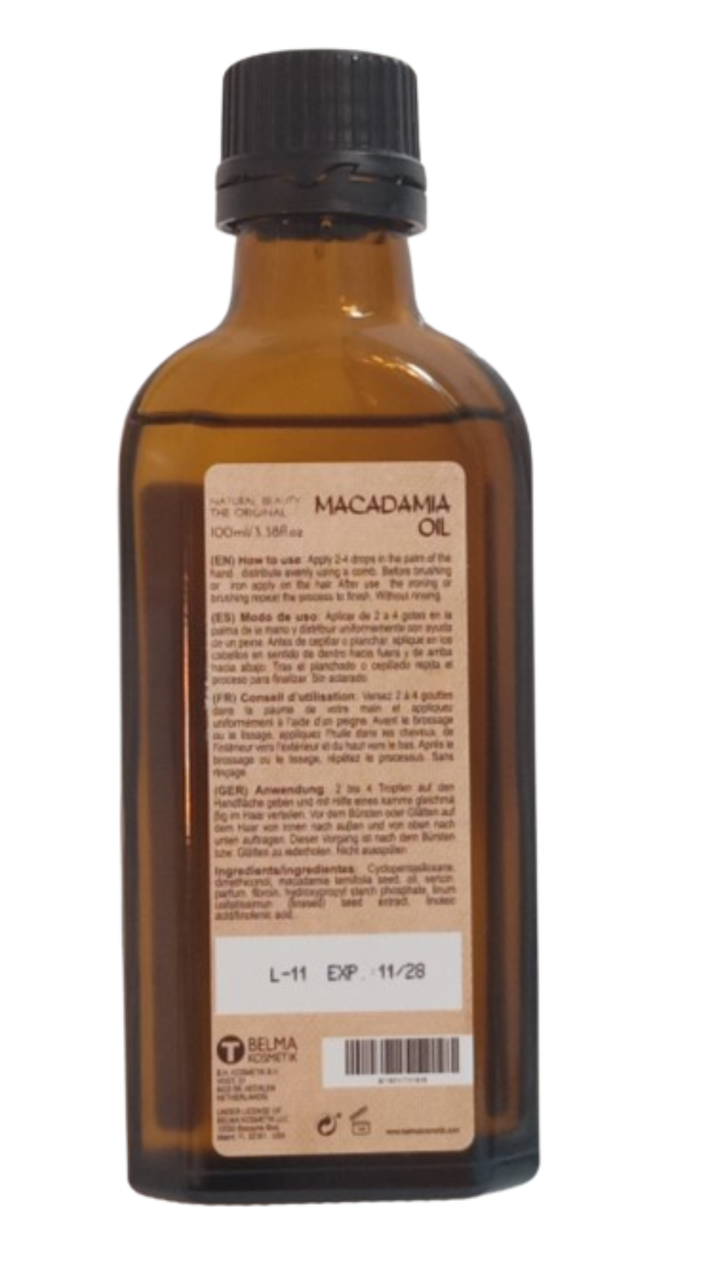 Belma kosmetik- Macadamia oil - aceite de macadamia-Serum - Sensaido