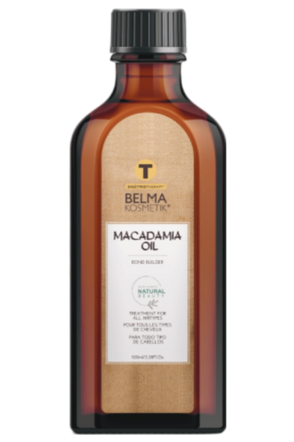 Aceite de macadamia XARODIST Belma Kosmetik para cabello, serum multifuncional con aceite de macadamia para nutrir y fortalecer.