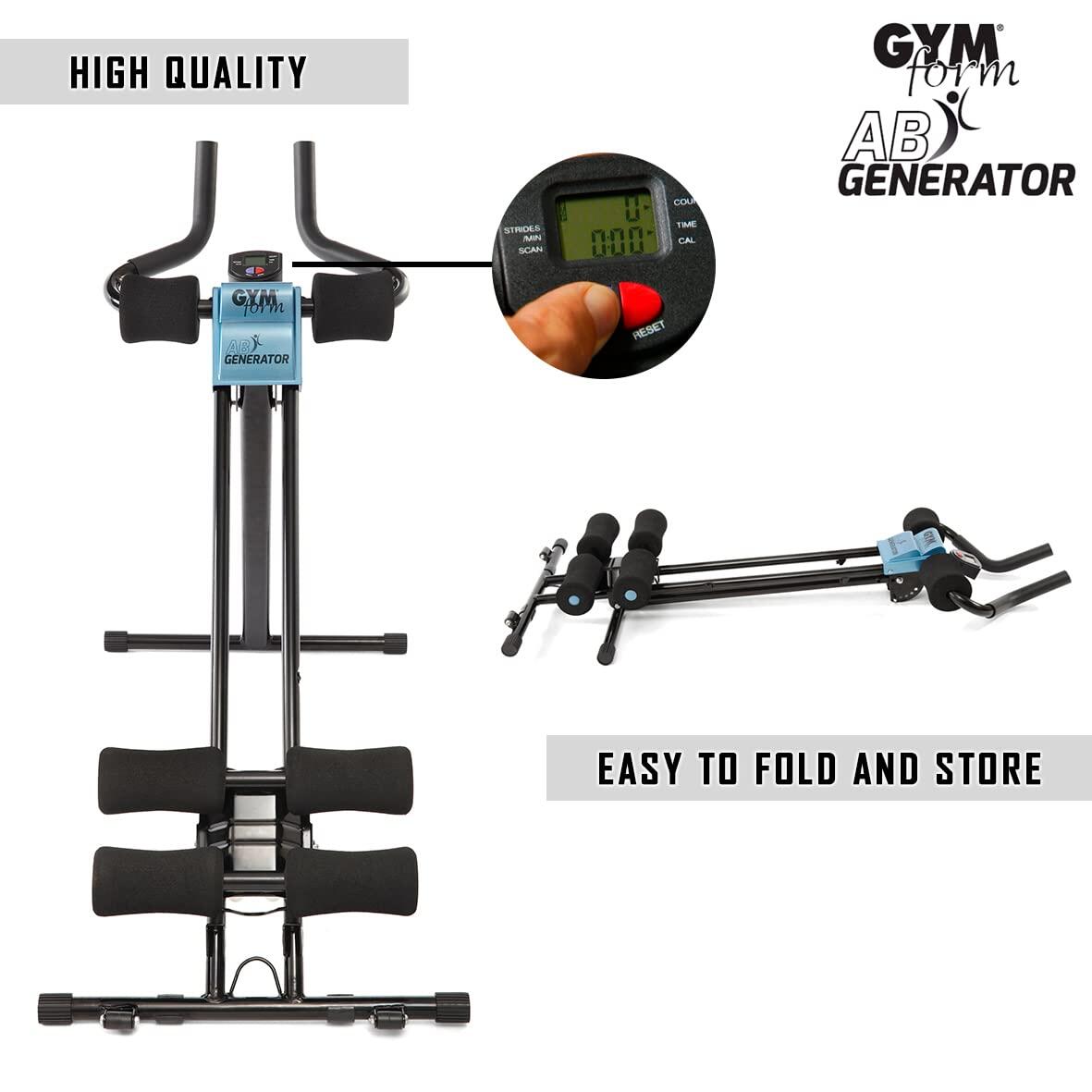 Máquina de ejercicios para casa GYMFORM AB GENERATOR de Innovagizmo, para cardio y tonificación abdominal.