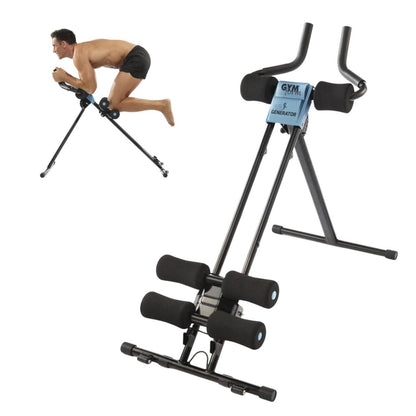 Máquina de ejercicios GYMFORM AB GENERATOR para casa, cardio y tonificación, con manijas y soporte para abdominales.