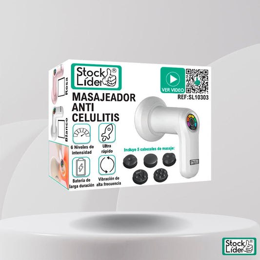 Masajeador anti celulitis de innovagizmo.com, con cabezal de masaje y diseño ergonómico para reducir la celulitis.