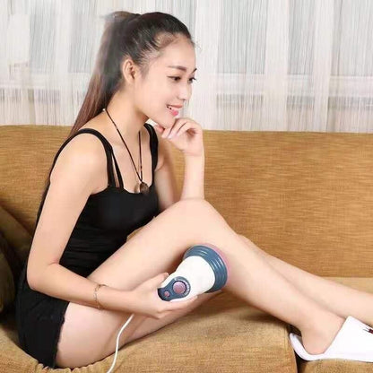 Masajeador anticelulítico de 4 cabezas de la marca innovagizmo.com, con diseño ergonómico y cabezales rotativos para masajes efectivos.