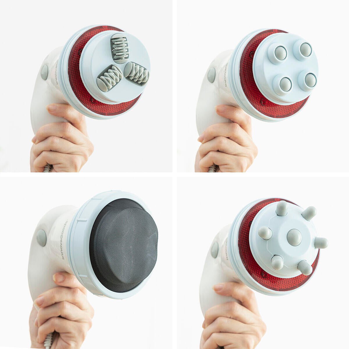 Masajeador anticelulítico vibratorio con infrarrojos 5 en 1 de InnovaGoods, diseñado para reducir celulitis y mejorar la piel.