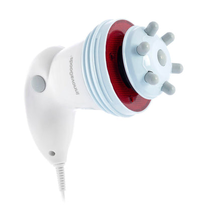 Masajeador anticelulítico vibratorio con infrarrojos 5 en 1 de Cellyred InnovaGoods, para reducir celulitis y mejorar la circulación.
