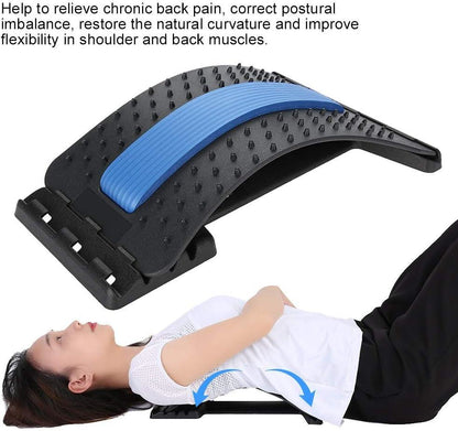 Masajeador de espalda lumbar de innovagizmo.com mostrando sus rodillos y diseño ergonómico para aliviar tensiones.