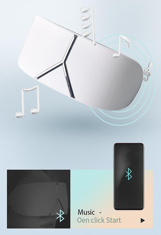 Masajeador de ojos innovagizmo.com, dispositivo portátil para aliviar ojeras y fatiga ocular con diseño ergonómico.