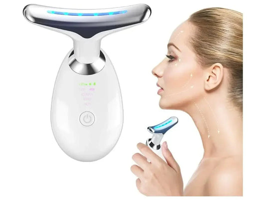 Masajeador facial lifting EMS de innovagizmo.com, dispositivo para tonificar y reafirmar la piel facial con tecnología EMS.