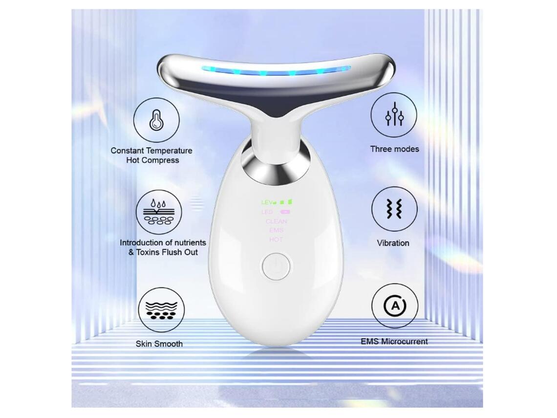 Masajeador facial lifting EMS de innovagizmo.com mostrando su diseño compacto y tecnología de electroestimulación para tonificar la piel
