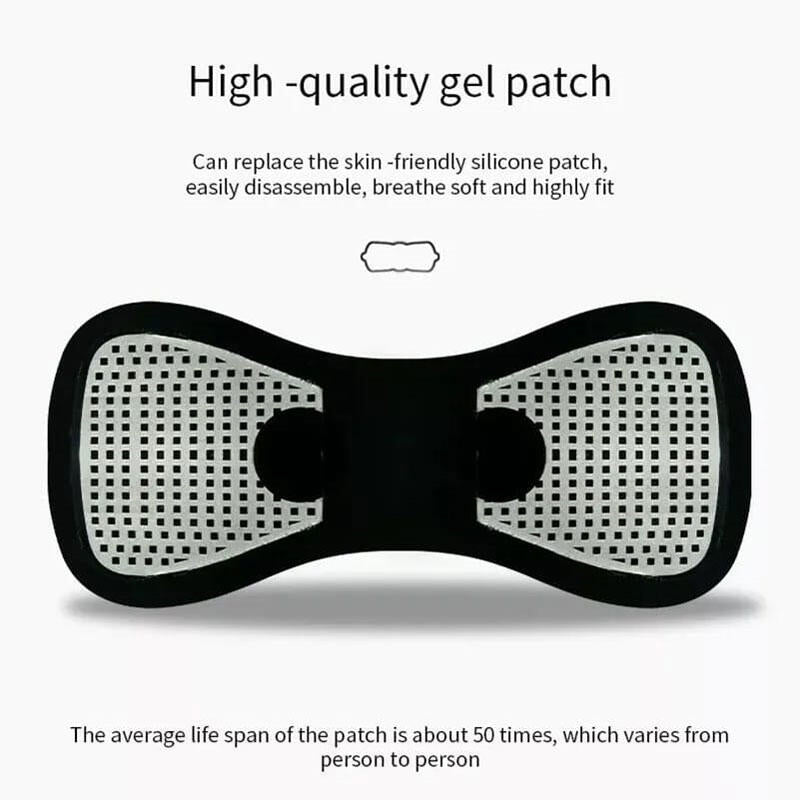 Masajeador muscular eléctrico innovagizmo de mano con cabezales intercambiables para aliviar tensión y dolor muscular.