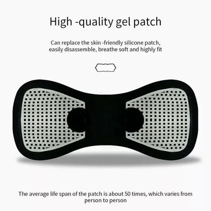 Masajeador muscular eléctrico innovagizmo de mano con cabezales intercambiables para aliviar tensión y dolor muscular.