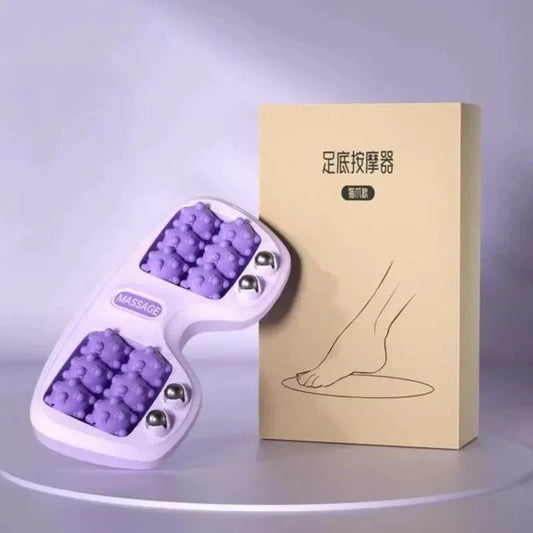 Masajeador de pies innovagizmo.com, dispositivo compacto para aliviar tensión y mejorar la circulación en los pies.