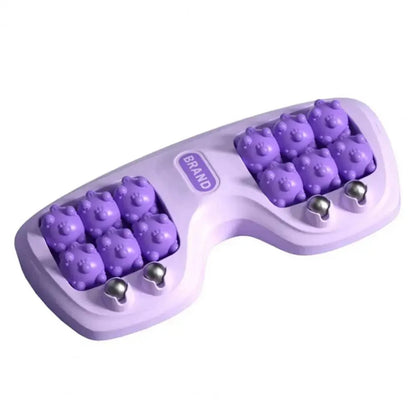 Masajeador de pies Innovagizmo.com mostrando rodillos y superficie de masaje para aliviar tensión en los pies.