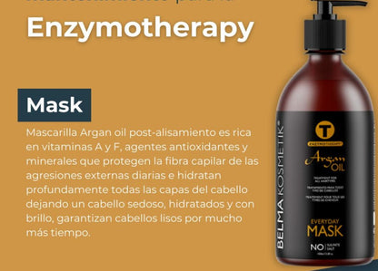 Mascarilla de tratamiento capilar de argán XARODIST Belma kosmetik, ideal para todo tipo de cabellos y post alisado.