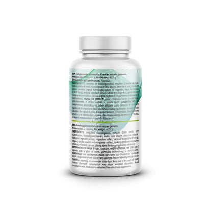 Probióticos EFNE Alta Potencia con 10 cepas clínicas, imagen del envase y ingredientes en fondo blanco.