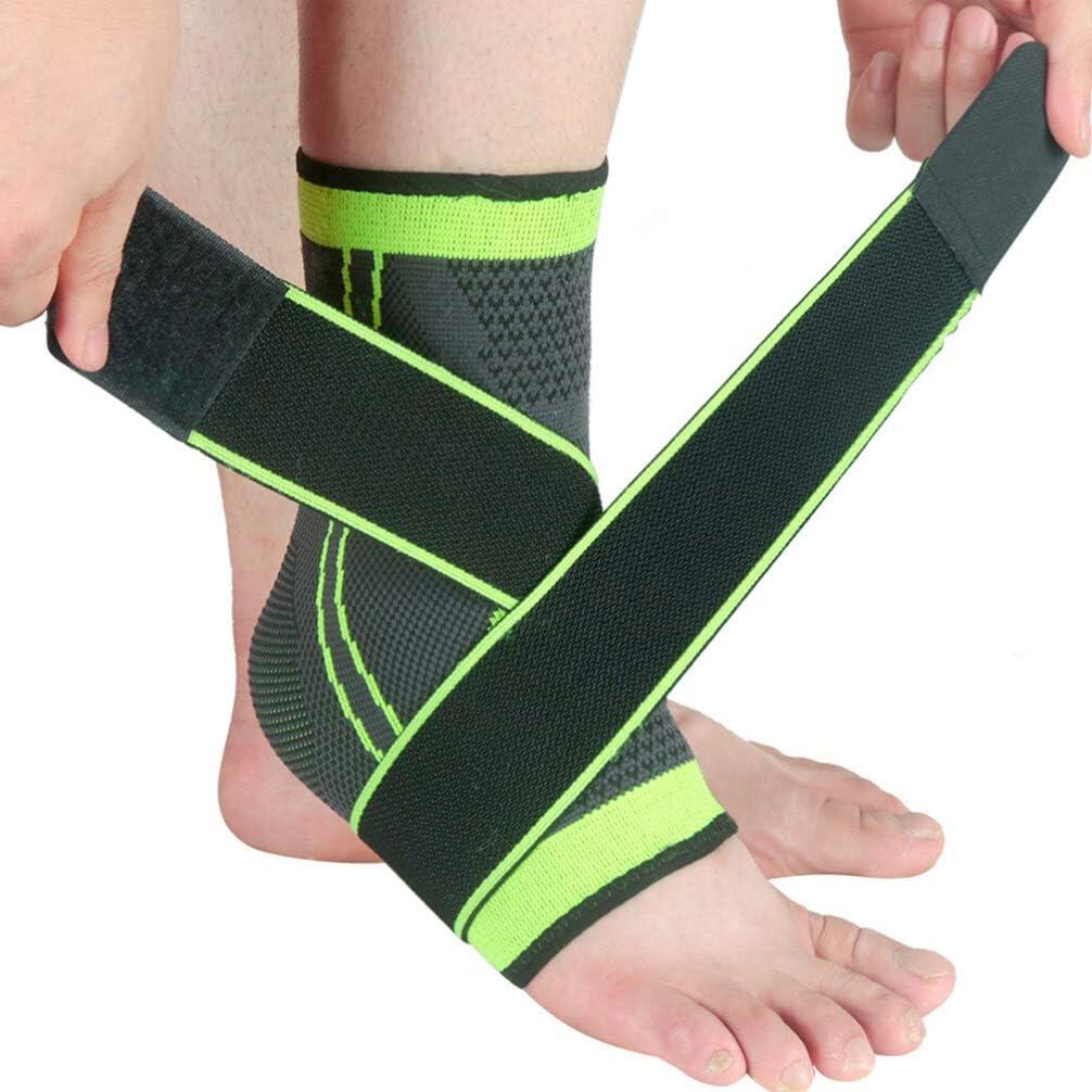 Pack de tobilleras y rodilleras de compresión deportiva innovagizmo, ideales para soporte y protección durante ejercicio.