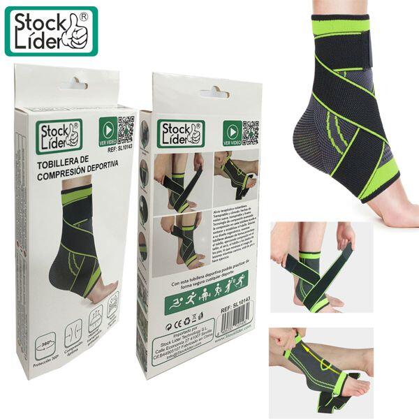 Pack de tobilleras y rodilleras de compresión deportiva innovagizmo, ideales para soporte y protección durante el ejercicio.