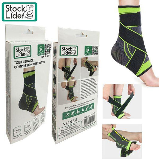 Pack de tobilleras y rodilleras de compresión deportiva innovagizmo, ideales para soporte y protección durante el ejercicio.