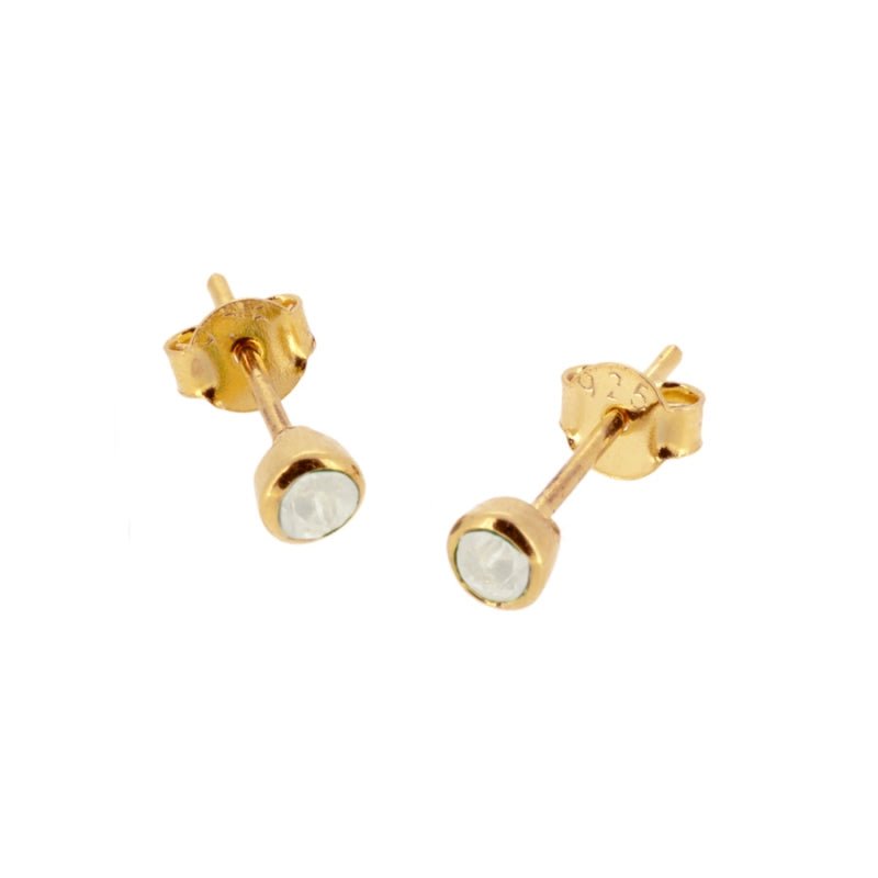 Pendientes 'Alexandra' de piedra de luna de Mystical Tienda, con diseño elegante y detalles brillantes en acabado plateado.