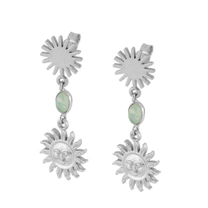 Pendientes Amsha de Amazonita