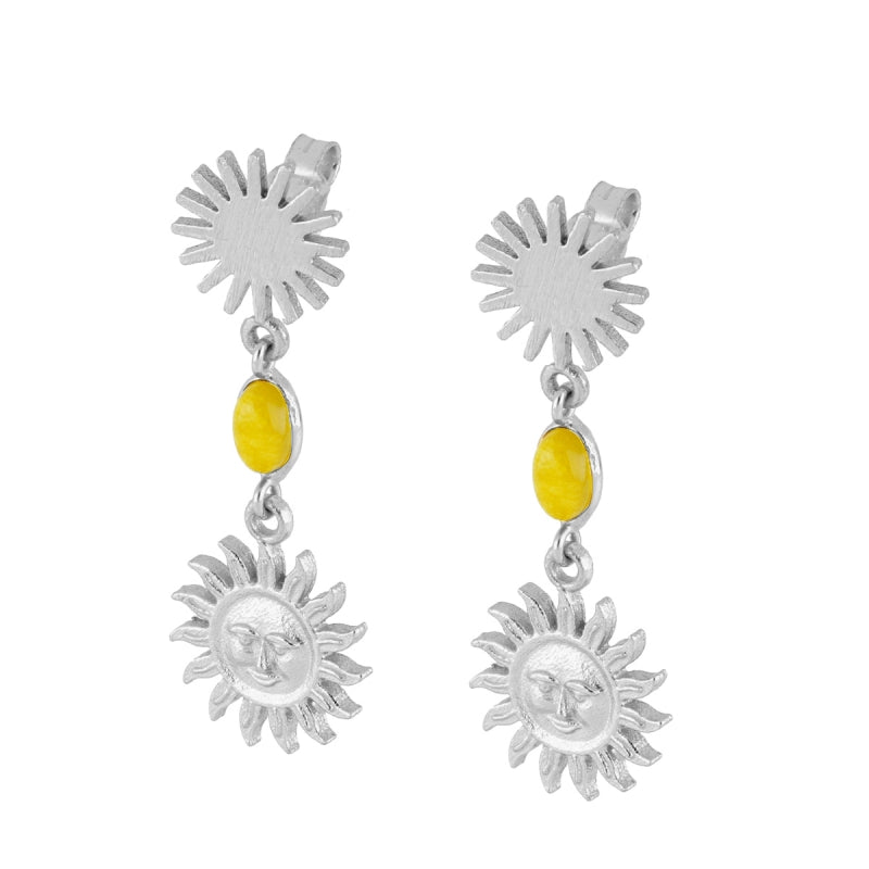 Pendientes Amsha de Jade Amarillo