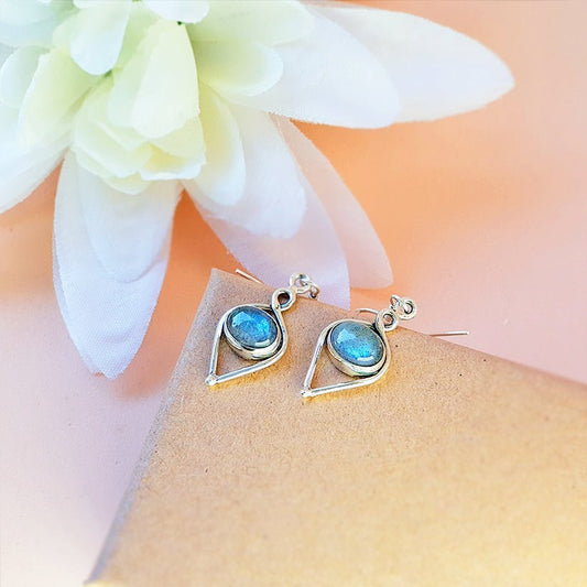 Pendientes Eleos Labradorita y Plata de Ley 925