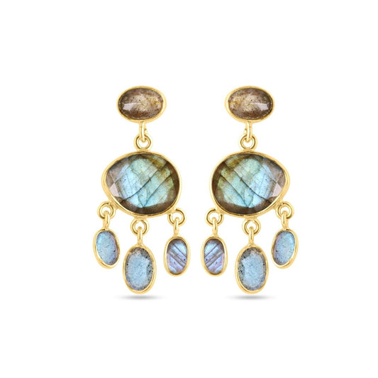 Pendientes 'Freya' - Labradorita