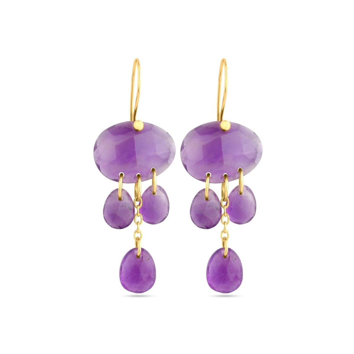 Pendientes 'Ninsun' - Amatista