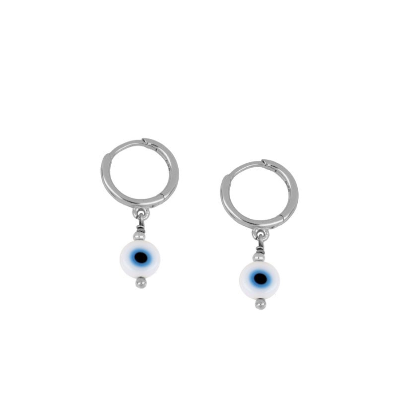 Pendientes Ojo Turco - Blanco