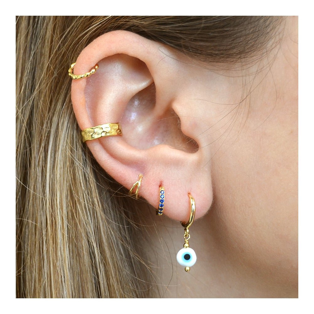 Pendientes Ojo Turco - Granate