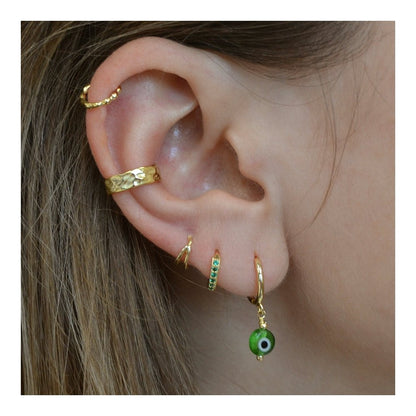 Pendientes Ojo Turco - Verde