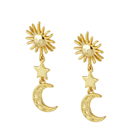 Pendientes "The Moon and The Sun"