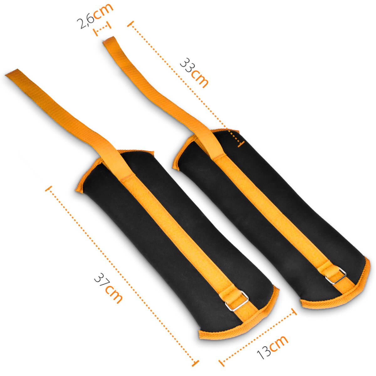 Pesas lastradas para tobillo y muñeca de 3kg con correa ajustable, marca Innovagizmo, ideales para entrenamiento fitness.