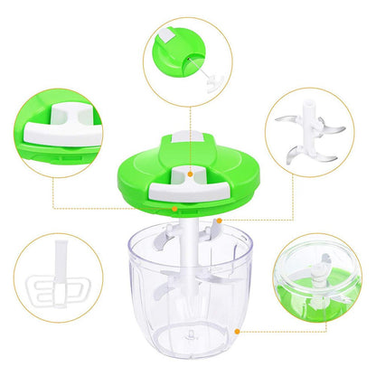 Picadora manual Mini Chef de Innovagizmo con capacidad de 900ml, fácil y rápida para preparar en la cocina.