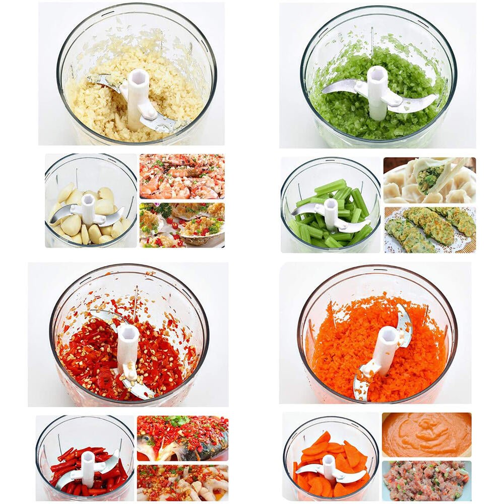 Picadora manual Mini Chef de innovagizmo con capacidad de 900ml, ideal para cocinar de forma fácil y rápida en la cocina.