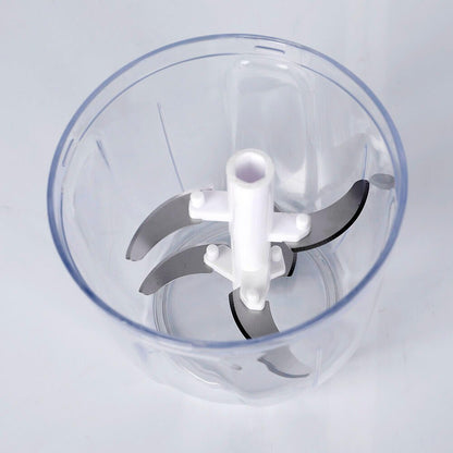 Picadora manual Mini Chef de innovagizmo, 900ml, diseño compacto y fácil de usar para preparar alimentos en la cocina.