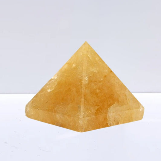 Pirámide de Cuarzo Sanador Dorado - Sensaido