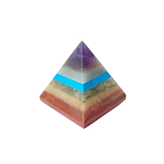 Pirámide de los Chakras 2'5x2'5cm - Sensaido