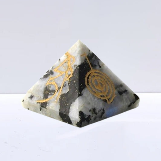 Pirámide Reiki de Piedra de Luna - Sensaido